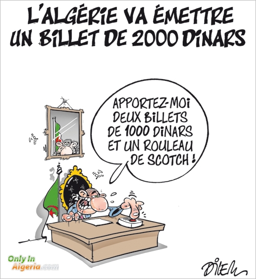 Emission du billet de 2000DA