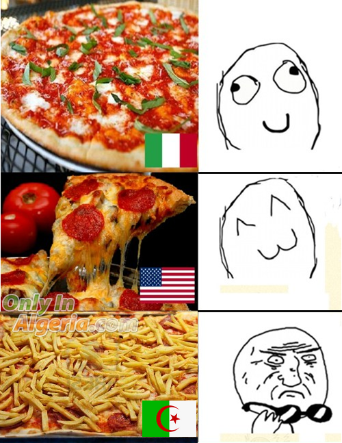 Pizza aux frites