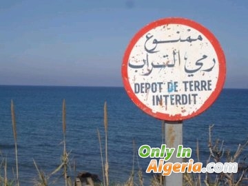 Dépôt de terre interdit 