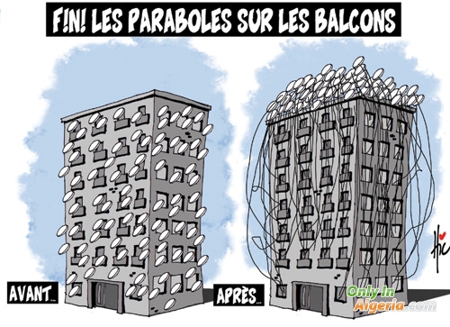 Plus de paraboles sur les balcons